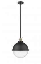  201S-BAB-HFS-124-BK-LED - Hampden - 1 Light - 13 inch - Black Antique Brass - Stem Hung - Pendant