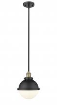  201S-BAB-HFS-81-BK - Hampden - 1 Light - 9 inch - Black Antique Brass - Stem Hung - Mini Pendant