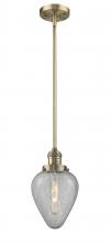  201S-BB-G165-LED - Geneseo - 1 Light - 7 inch - Brushed Brass - Stem Hung - Mini Pendant