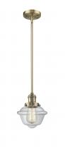  201S-BB-G532 - Oxford - 1 Light - 8 inch - Brushed Brass - Stem Hung - Mini Pendant