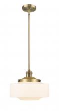  201S-BB-G691-12 - Bridgeton - 1 Light - 12 inch - Brushed Brass - Stem Hung - Mini Pendant