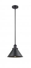  201S-BK-M10-BK-LED - Briarcliff - 1 Light - 10 inch - Matte Black - Stem Hung - Mini Pendant