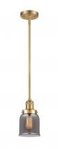 Innovations Lighting 201S-SG-G53-LED - Bell - 1 Light - 5 inch - Satin Gold - Stem Hung - Mini Pendant