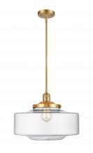 Innovations Lighting 201S-SG-G692-16-LED - Bridgeton - 1 Light - 16 inch - Satin Gold - Stem Hung - Mini Pendant