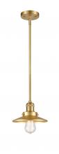 Innovations Lighting 201S-SG-M4-LED - Railroad - 1 Light - 8 inch - Satin Gold - Stem Hung - Mini Pendant