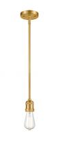 Innovations Lighting 201S-SG-LED - Bare Bulb - 1 Light - 2 inch - Satin Gold - Stem Hung - Mini Pendant