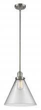  201S-SN-G42-L - Cone - 1 Light - 12 inch - Brushed Satin Nickel - Stem Hung - Mini Pendant