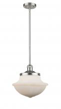  201S-SN-G541 - Oxford - 1 Light - 12 inch - Brushed Satin Nickel - Stem Hung - Mini Pendant