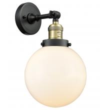 Innovations Lighting 203-BAB-G201-8-LED - Beacon - 1 Light - 8 inch - Black Antique Brass - Sconce