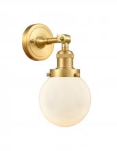  203-SG-G201-6-LED - Beacon - 1 Light - 6 inch - Satin Gold - Sconce