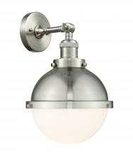 Innovations Lighting 203-SN-HFS-81-SN-LED - Hampden - 1 Light - 9 inch - Brushed Satin Nickel - Sconce