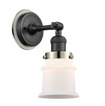  203BK-BPPN-HRPN-G181S - Canton - 1 Light - 5 inch - Matte Black - Sconce