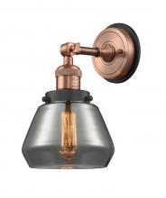  203BP-ACBK-G173 - Fulton - 1 Light - 7 inch - Antique Copper - Sconce