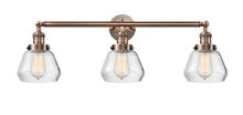  205-AC-G172 - Fulton - 3 Light - 30 inch - Antique Copper - Bath Vanity Light