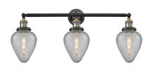  205-BAB-G165 - Geneseo - 3 Light - 32 inch - Black Antique Brass - Bath Vanity Light