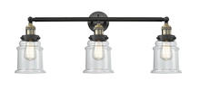  205-BAB-G182 - Canton - 3 Light - 30 inch - Black Antique Brass - Bath Vanity Light