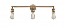 Innovations Lighting 205-BB-LED - Bare Bulb - 3 Light - 30 inch - Brushed Brass - Bath Vanity Light