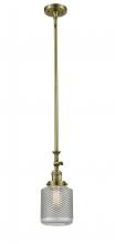  206-AB-G262 - Stanton - 1 Light - 6 inch - Antique Brass - Stem Hung - Mini Pendant