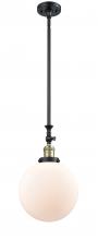  206-BAB-G201-10 - Beacon - 1 Light - 10 inch - Black Antique Brass - Stem Hung - Mini Pendant