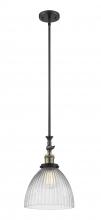  206-BAB-G222 - Seneca Falls - 1 Light - 10 inch - Black Antique Brass - Stem Hung - Mini Pendant