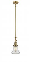  206-BB-G192 - Bellmont - 1 Light - 6 inch - Brushed Brass - Stem Hung - Mini Pendant