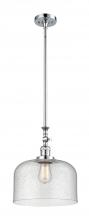  206-PC-G74-L - Bell - 1 Light - 12 inch - Polished Chrome - Stem Hung - Mini Pendant