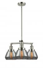 Innovations Lighting 207-PN-G173-LED - Fulton - 3 Light - 22 inch - Polished Nickel - Stem Hung - Chandelier