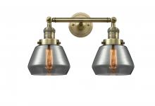  208-AB-G173-LED - Fulton - 2 Light - 17 inch - Antique Brass - Bath Vanity Light