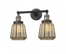  208-BAB-G146-LED - Chatham - 2 Light - 16 inch - Black Antique Brass - Bath Vanity Light