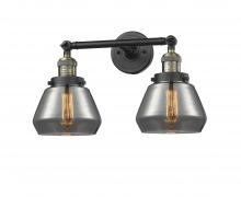  208-BAB-G173-LED - Fulton - 2 Light - 17 inch - Black Antique Brass - Bath Vanity Light