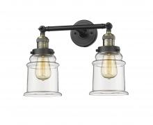  208-BAB-G182-LED - Canton - 2 Light - 17 inch - Black Antique Brass - Bath Vanity Light