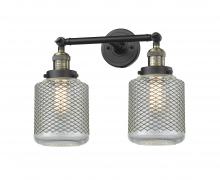  208-BAB-G262 - Stanton - 2 Light - 16 inch - Black Antique Brass - Bath Vanity Light