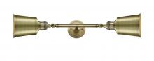 Innovations Lighting 208L-AB-M9-AB-LED - Addison - 2 Light - 5 inch - Antique Brass - Bath Vanity Light