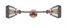 Innovations Lighting 208L-AC-G173-LED - Fulton - 2 Light - 7 inch - Antique Copper - Bath Vanity Light