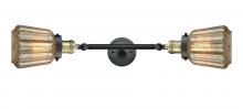  208L-BAB-G146-LED - Chatham - 2 Light - 7 inch - Black Antique Brass - Bath Vanity Light