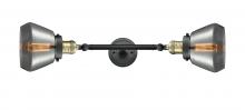  208L-BAB-G173-LED - Fulton - 2 Light - 7 inch - Black Antique Brass - Bath Vanity Light