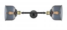  208L-BAB-G73-LED - Bell - 2 Light - 8 inch - Black Antique Brass - Bath Vanity Light