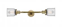  208L-BB-G52 - Bell - 2 Light - 5 inch - Brushed Brass - Bath Vanity Light