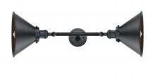  208L-BK-M10-BK-LED - Briarcliff - 2 Light - 10 inch - Matte Black - Bath Vanity Light