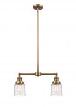  209-BB-G513 - Bell - 2 Light - 21 inch - Brushed Brass - Stem Hung - Island Light