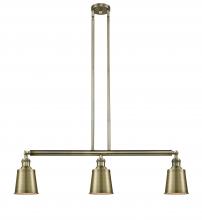  213-AB-M9-AB-LED - Addison - 3 Light - 38 inch - Antique Brass - Stem Hung - Island Light