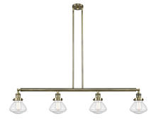 Innovations Lighting 214-AB-G324-LED - Olean - 4 Light - 51 inch - Antique Brass - Stem Hung - Island Light