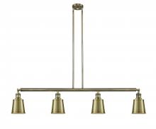  214-AB-M9-AB-LED - Addison - 4 Light - 50 inch - Antique Brass - Stem Hung - Island Light