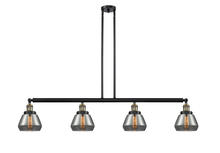  214-BAB-G173 - Fulton - 4 Light - 51 inch - Black Antique Brass - Stem Hung - Island Light