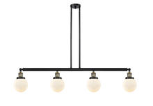  214-BAB-G201-6-LED - Beacon - 4 Light - 51 inch - Black Antique Brass - Stem Hung - Island Light