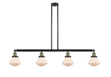  214-BAB-G321-LED - Olean - 4 Light - 51 inch - Black Antique Brass - Stem Hung - Island Light