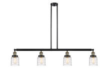  214-BAB-G513-LED - Bell - 4 Light - 50 inch - Black Antique Brass - Stem Hung - Island Light