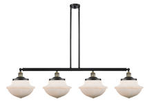  214-BAB-G541 - Oxford - 4 Light - 54 inch - Black Antique Brass - Stem Hung - Island Light