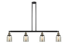  214-BAB-G58-LED - Bell - 4 Light - 50 inch - Black Antique Brass - Stem Hung - Island Light