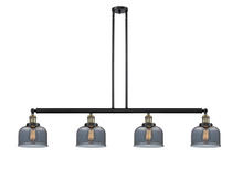  214-BAB-G73-LED - Bell - 4 Light - 53 inch - Black Antique Brass - Stem Hung - Island Light